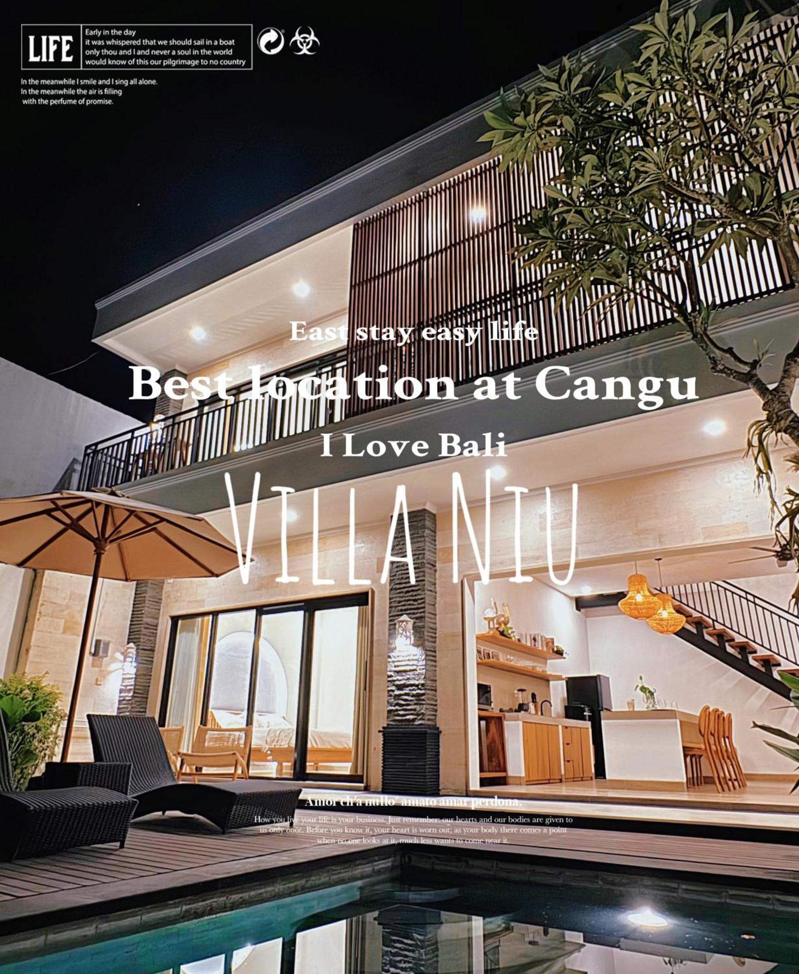 Villa Niu Center Canggu - Fattylion Kültér fotó